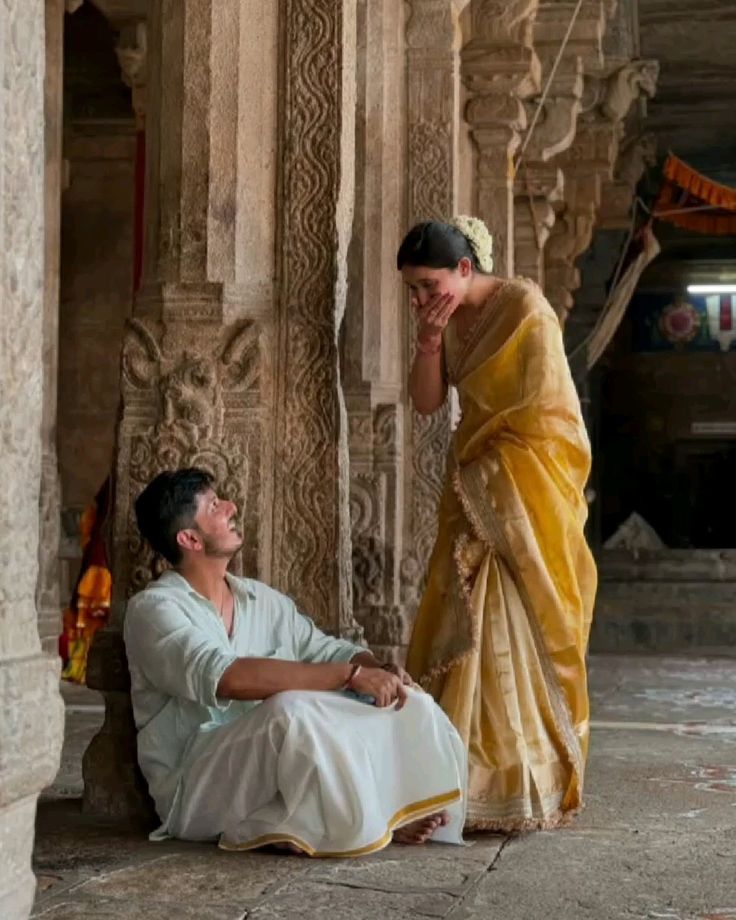 Pre-wedding at ancient temple